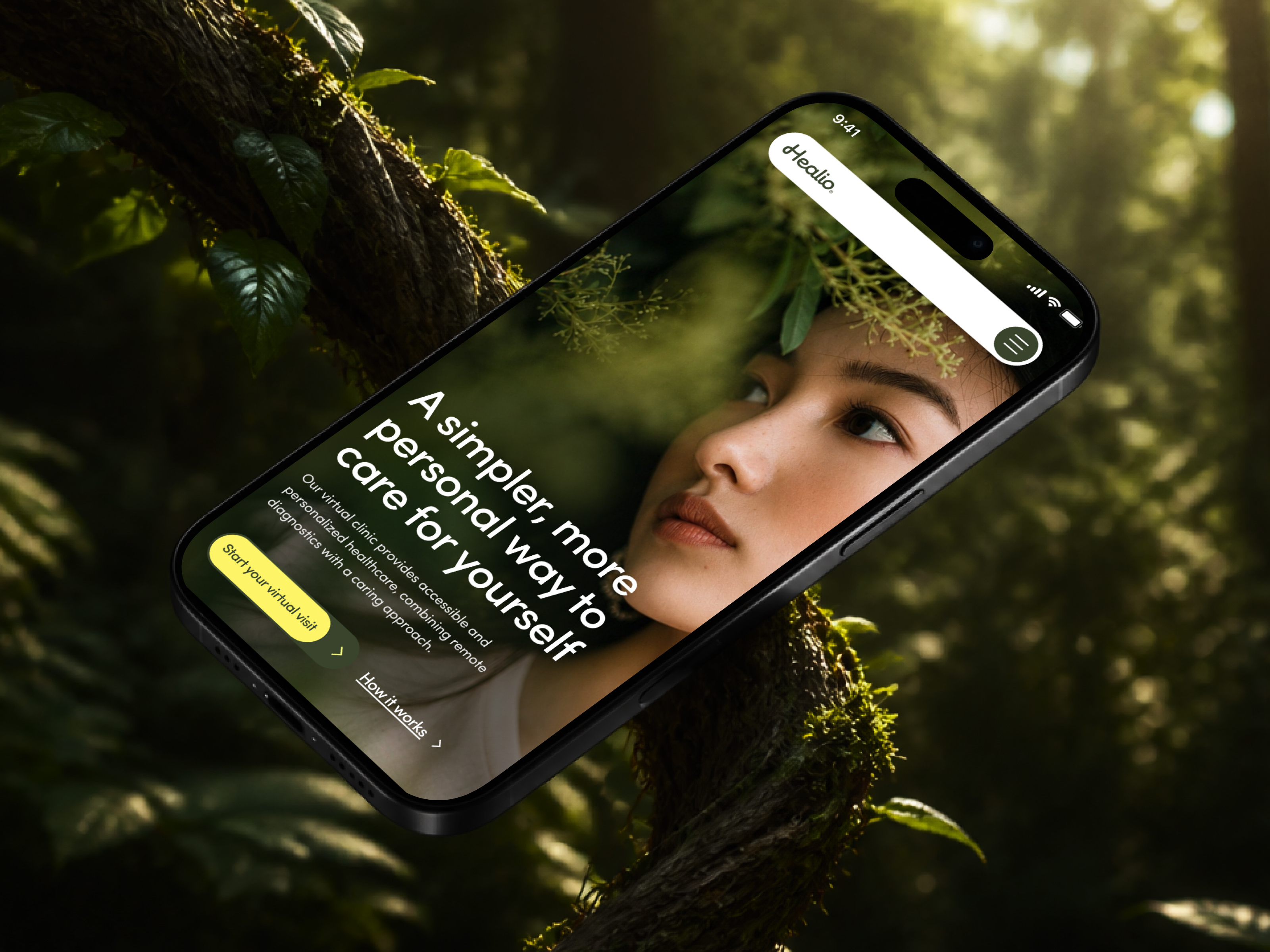 Healthcare Website - Telehealth Wellness health healthcare healthcare website landing landing page landing page design landing page ui mental health product design prouduct telehealth telehealth website telehealth wellness typography ui ui ux user experience web designer website design weight loss
