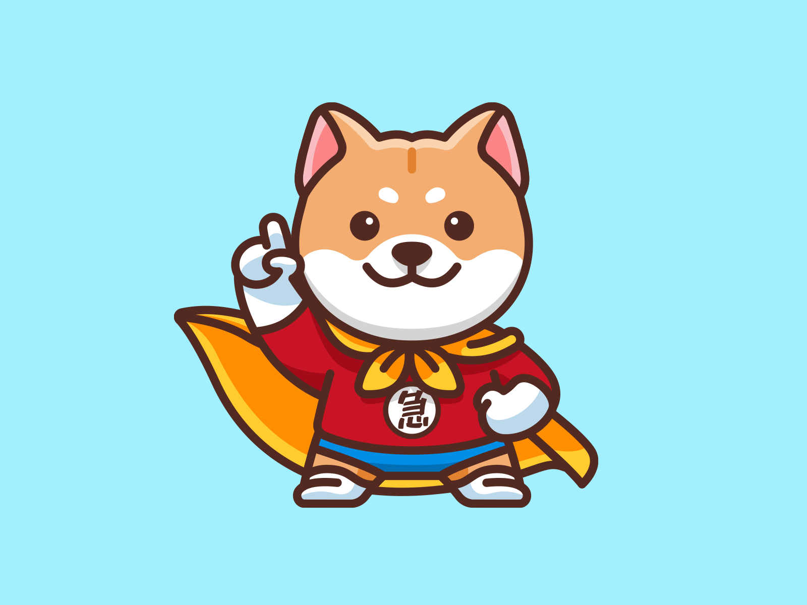 Shiba Inu Brand Mascot Design adorable alfrey davilla brand mascot browsing cartoon character design cute dog mascot funny internet mascot design mascot system minimalist shiba inu simple superhero technology vaneltia vpn vpn mascot
