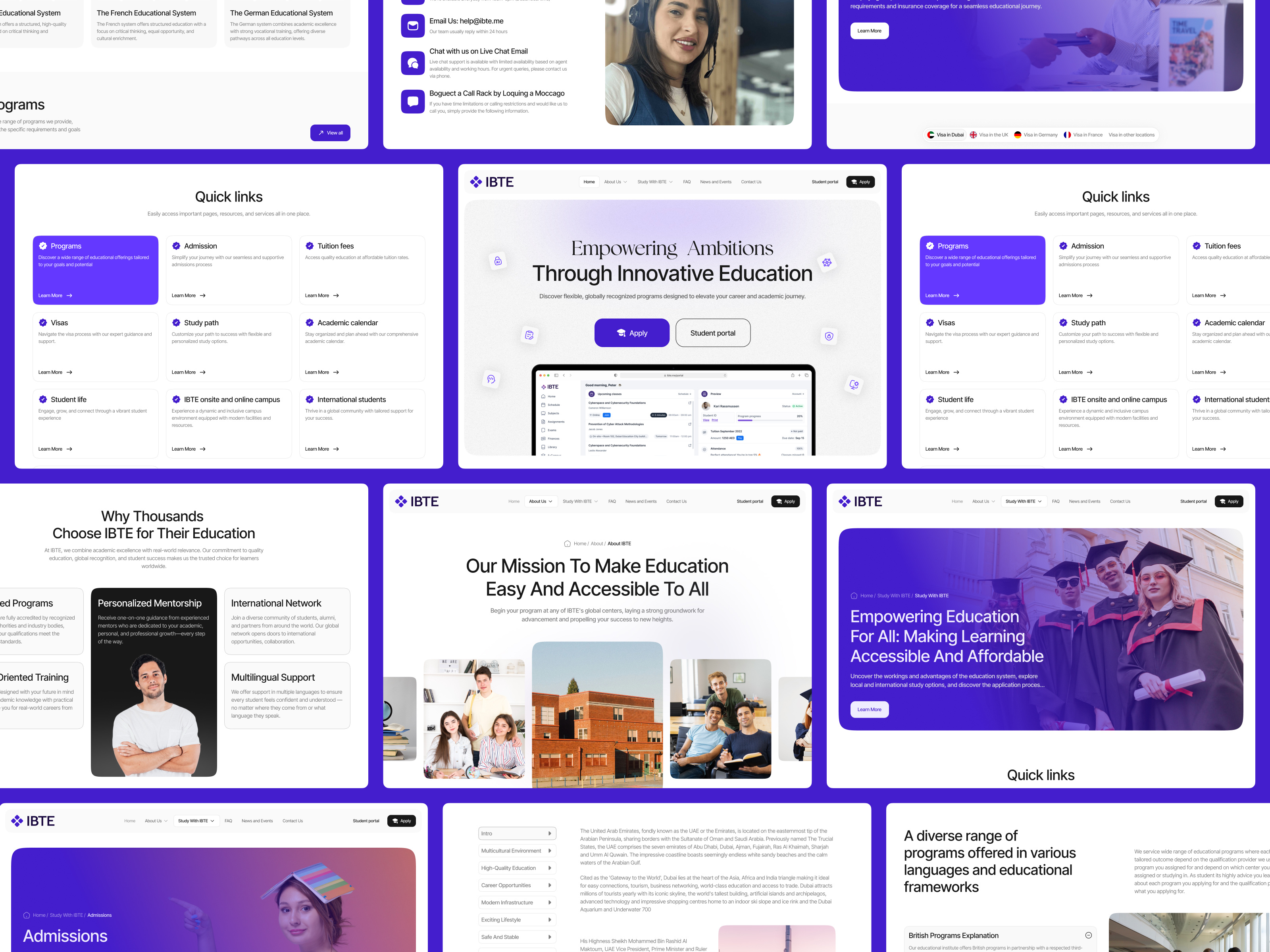 Education Website UI UX Design | Redesign