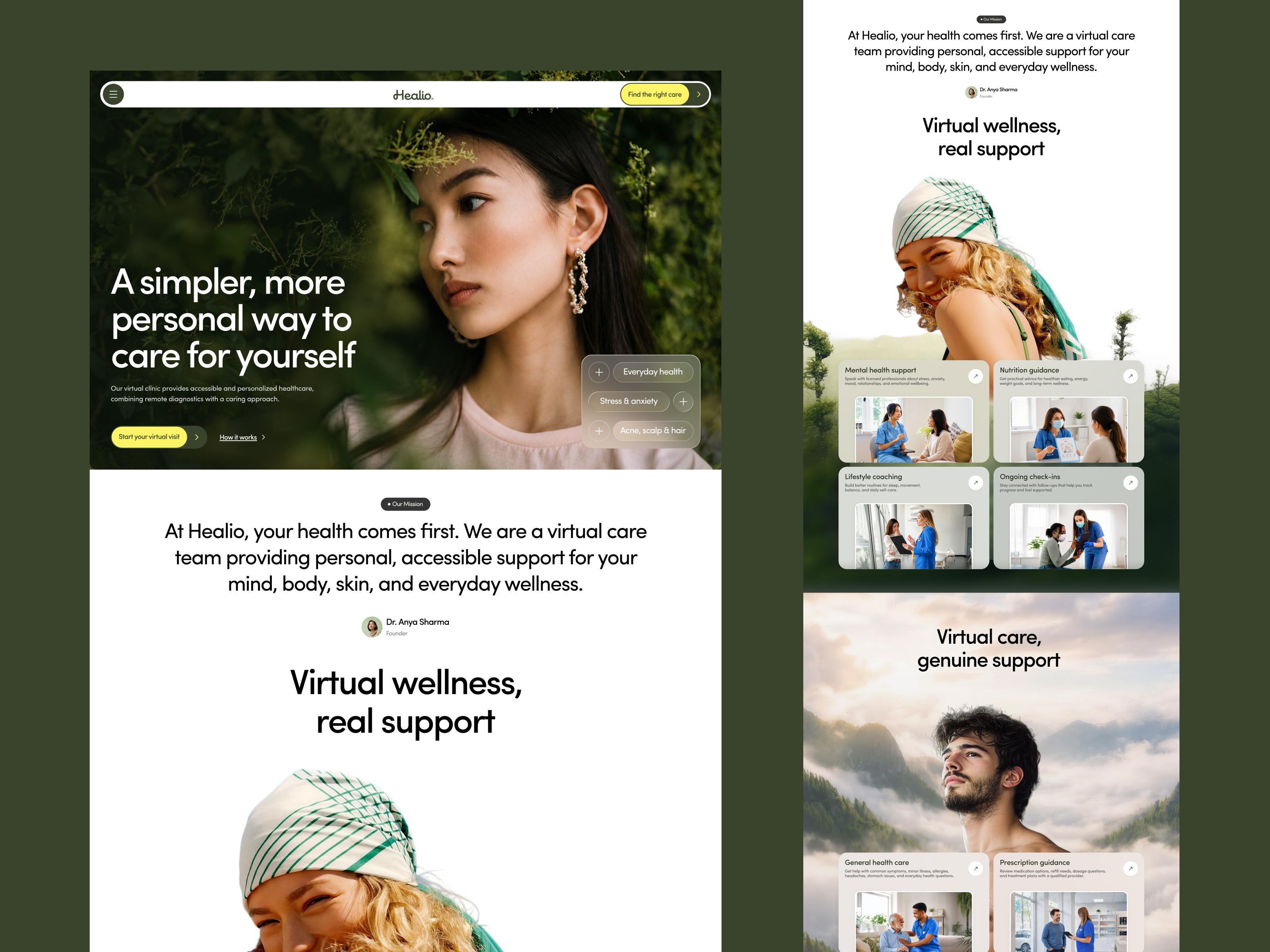 Healio - Healthcare Website glp 1 treatment healthcare website landing page landing page design medical website product design telehealth telehealth landing page telehealth website telehealth website design ui ui ux user experience ux web web design weight loss