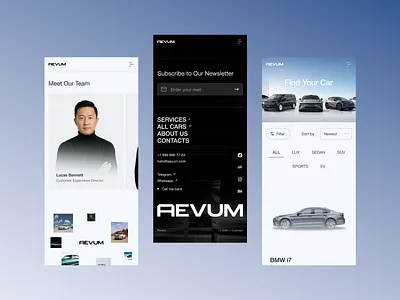 Automotive Website Responsive Design automotive ui car website clean ui figma ui interface design inventory ui landing page luxury ui mobile design mobile screens mobile ui modern ui product design responsive design responsive ui ui ux ux design web design web ui website ui