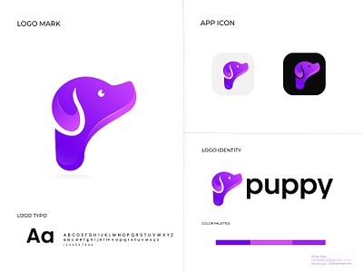 Pet logo for letter P a b c d e f g h i j k l branding dog logo gradient graphic design ico letter p logo logo design logoinspiration m n o p q r s t u v w x y z modern modern logo motion graphics p p pet pet logo symbol typography unique logo