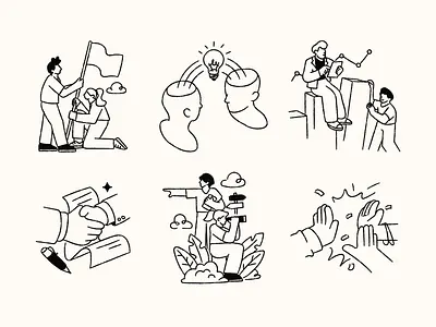 TeamWork Illustrations InkDex branding character design design getillustrations graphic design hand drawn hand gestures illustration medical illustrations outline outline illustrations premium illustrations sketch svg illustration team illustrations vector vector character vector illustrations web ui illustrations website illustrations