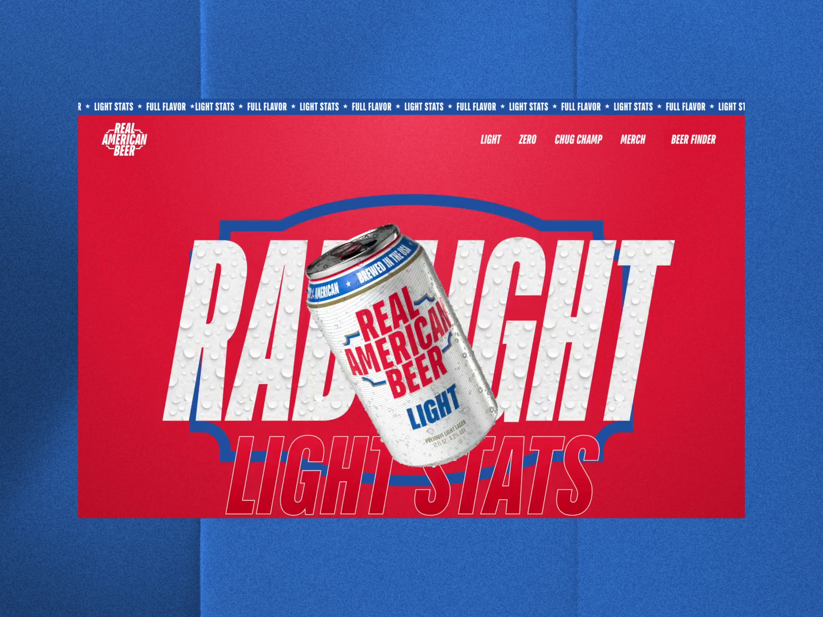 Example of Real American Beer Website Design