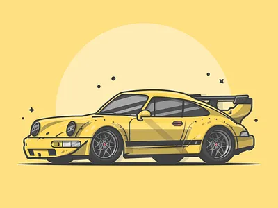 Porsche 911🏎‍🟀 automobile automotive branding car doodle fast flat icon illustration logo porsche porsche 911 race speed sport car transport turbo vehicle wheel