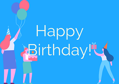 Happy Birthday! 2d animation birthday branding design graphic design illustration logo theme ui ux vector