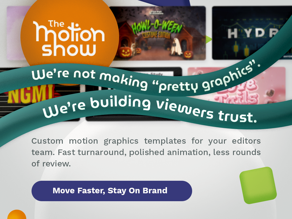 Example of Broadcast Graphics & Channel Id Branding