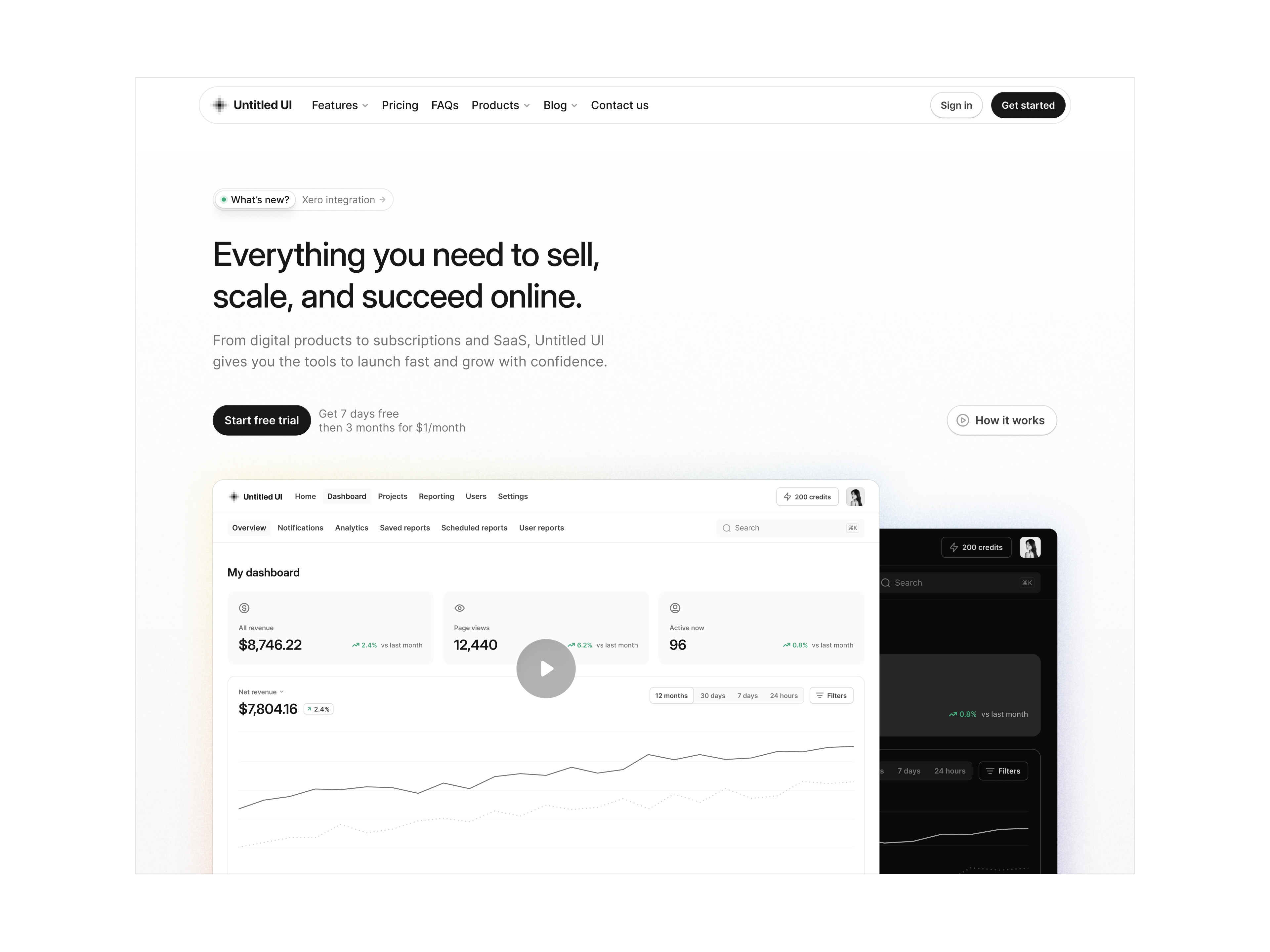 Landing page — Untitled UI