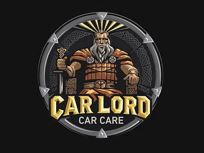 Car Lord Care Logo Design | Luxury Auto Care Mascot Brand 3d animation auto care branding automotive branding automotive logo branding car detailing car logo character design illustration logo logo design logo designer luxury car care mascot logo modern logo premium logo ui visual identity