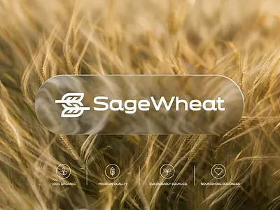 SageWheat – Healthy Organic Wheat Logo Design agriculture brand branding farming flour graphic design healthyfood illustration letter s logo logodesign logomaker logos modernlogo organicfood s wheat logo typography vector wheat wheat logo