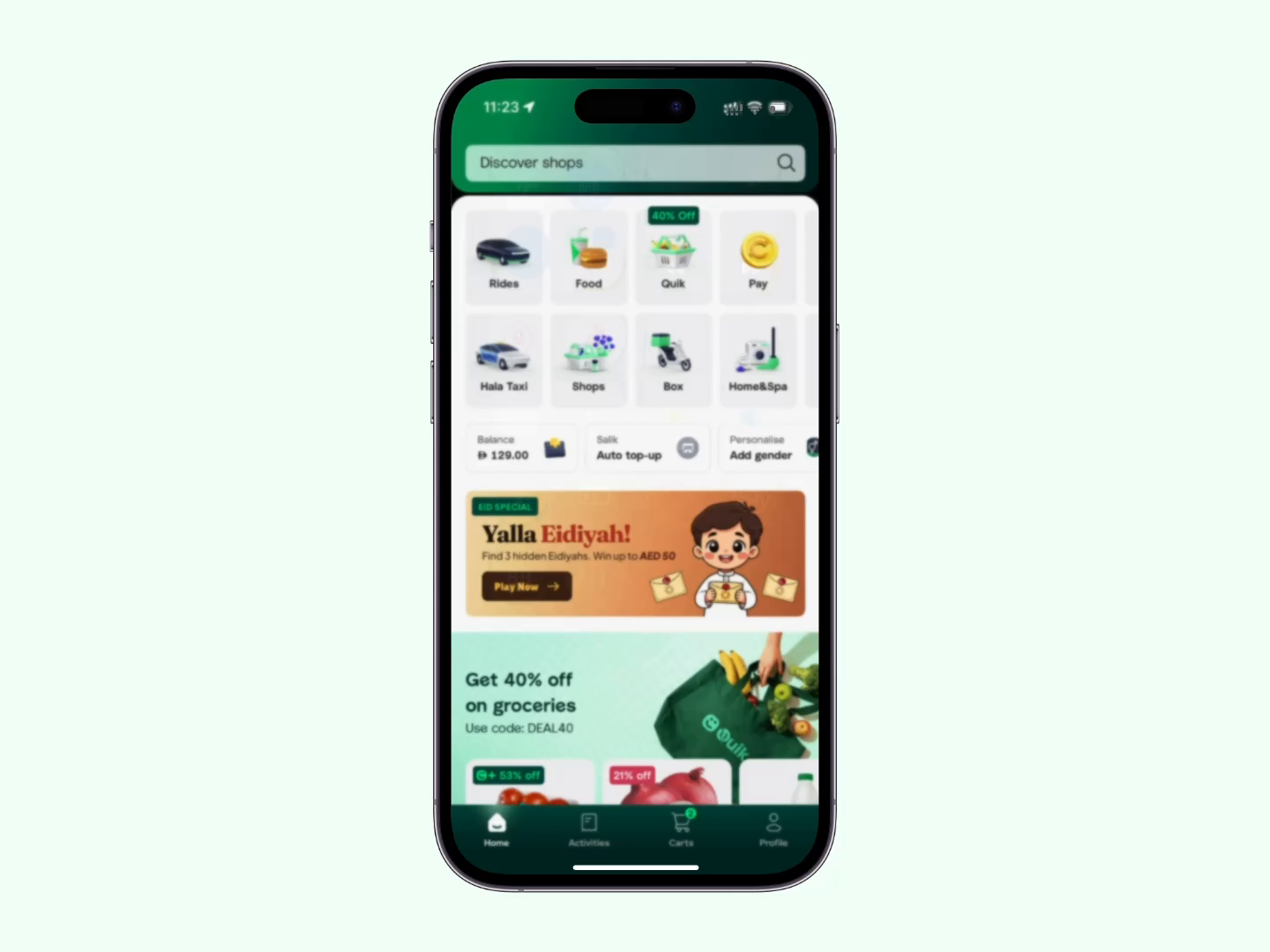 Example of Eid concept for Careem