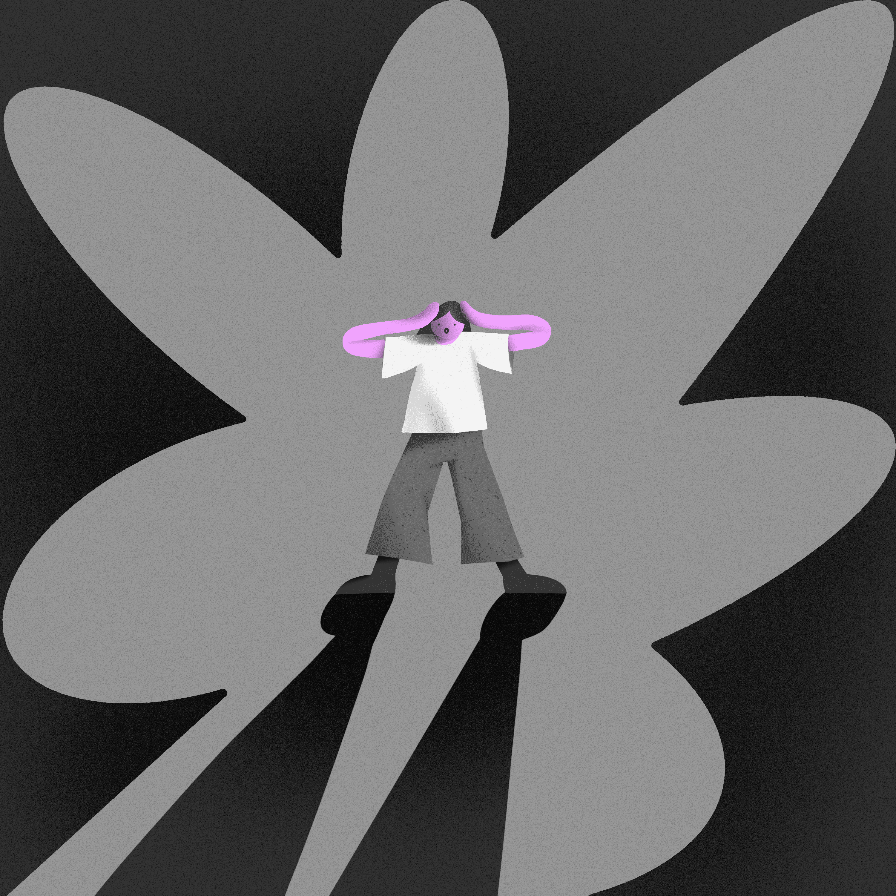 World Day Against Depression 2d @ipavlovoi art character design charitable foundation charity chronic pain syndrome content depression drawing editorial fibromyalgia graphic design illustration illustrator ira pavlova marketing poster art procreate world day against depression