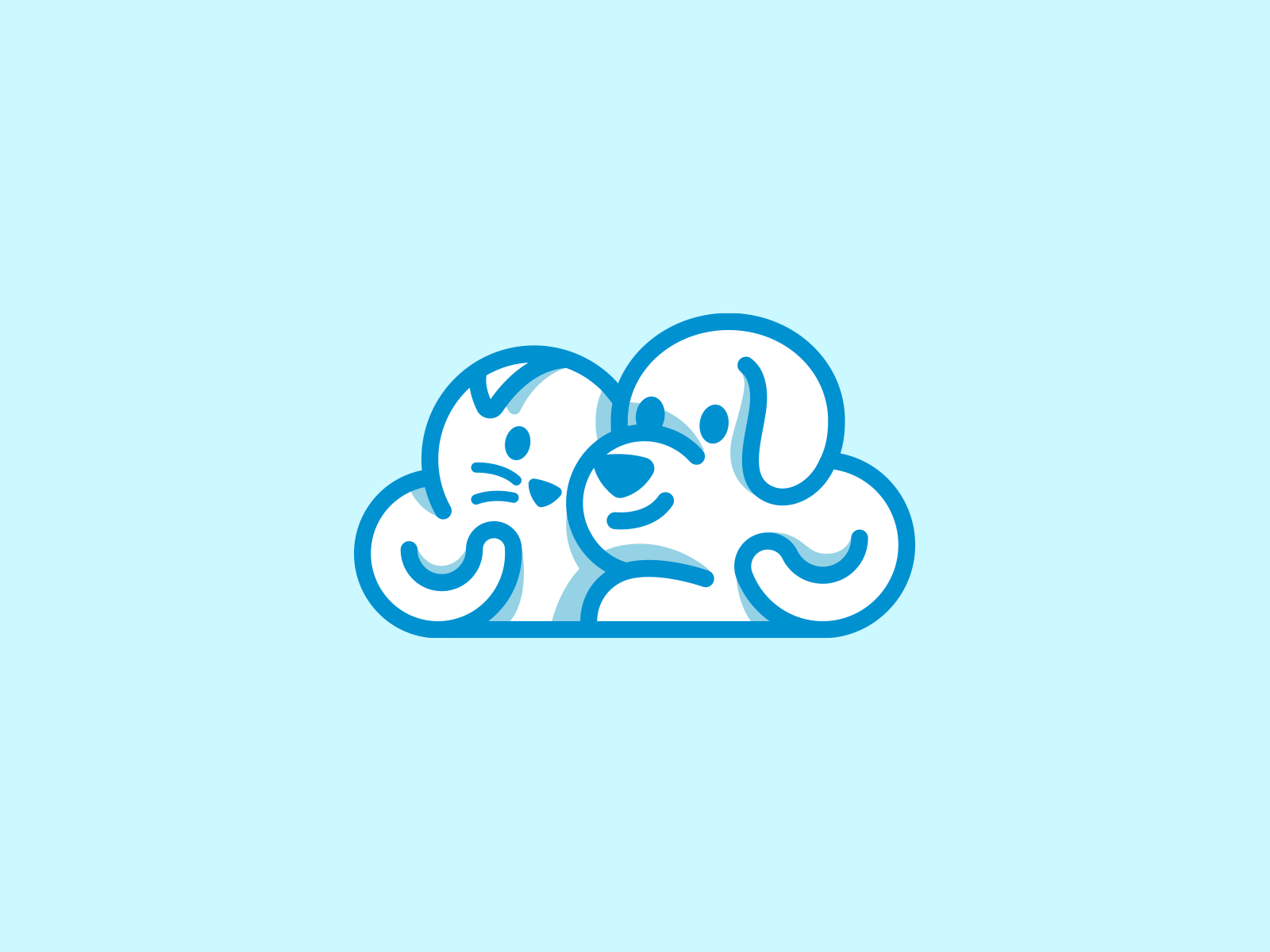 Pet cloud logo animal logo brand brand design brand designer branding branding design branding designer cat cloud cloud logo dog logo logo design logo designer logodesign logodesigner logotype pet pet logo zoo