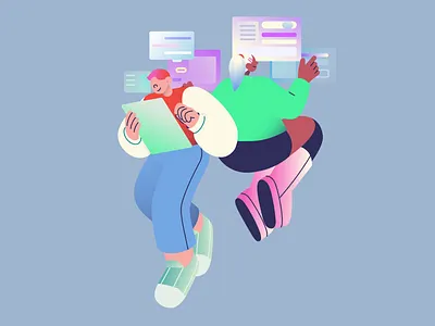Crew 2d after effects animation brainstorm character animation collaboration corporate crew efficiency employees interface motion design motion graphics nteractive screen partnership team project teamwork workflow workspace young people