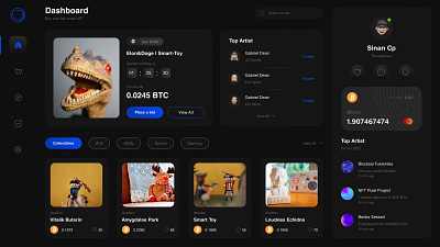 NFT Trading Platform/ Dashboard 3d animation app branding dark theme dashbaord dashbaord ui dashboard ideas design graphic design illustration logo nft nft 2023 nft dashbaord nft design nft tradding ui