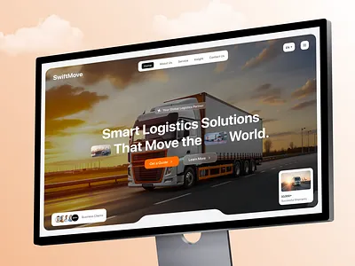 Global Logistics Website Design cargo website container delivery global shipping landing page design logistics saas website shipment shipping shipping landing page shipping website tracking transportation transporting uidesign uiux web design website design website ui
