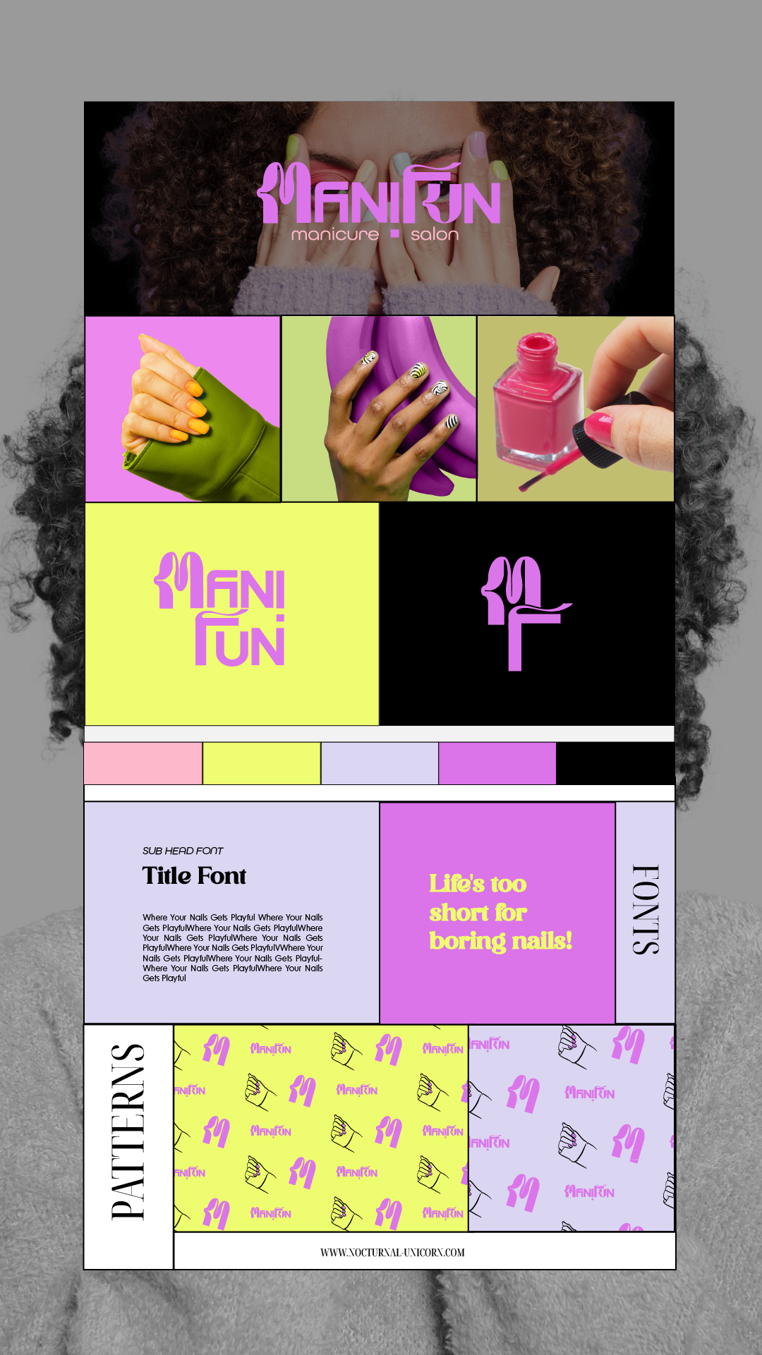 ManiFun branding project brand design branding graphic design instagram logo social media