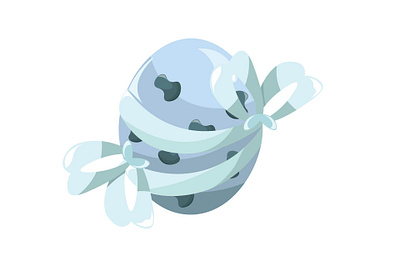 Blue Egg for Easter adobe illustrator art colorful cute design easter easter eggs egg graphic design illustration sweet vector