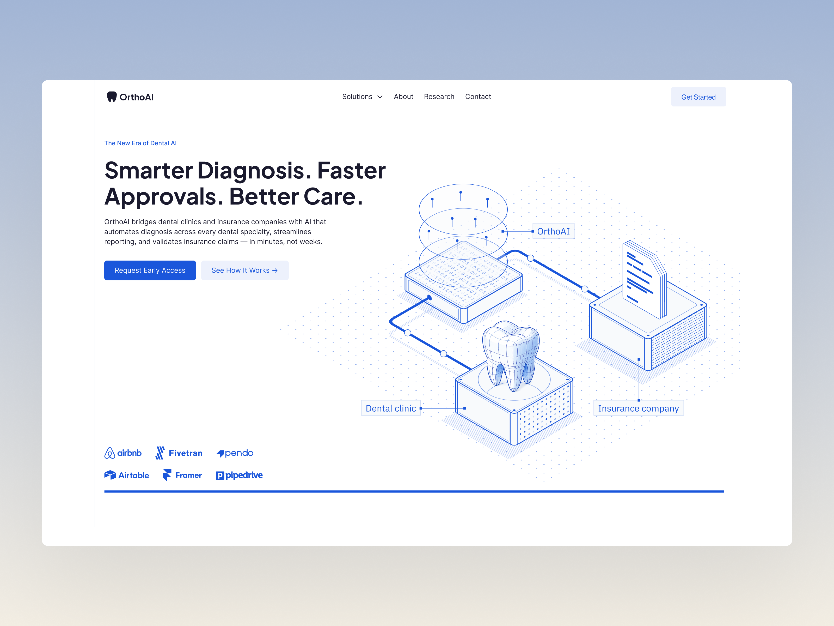 SaaS Hero Design | AI Dental Platform