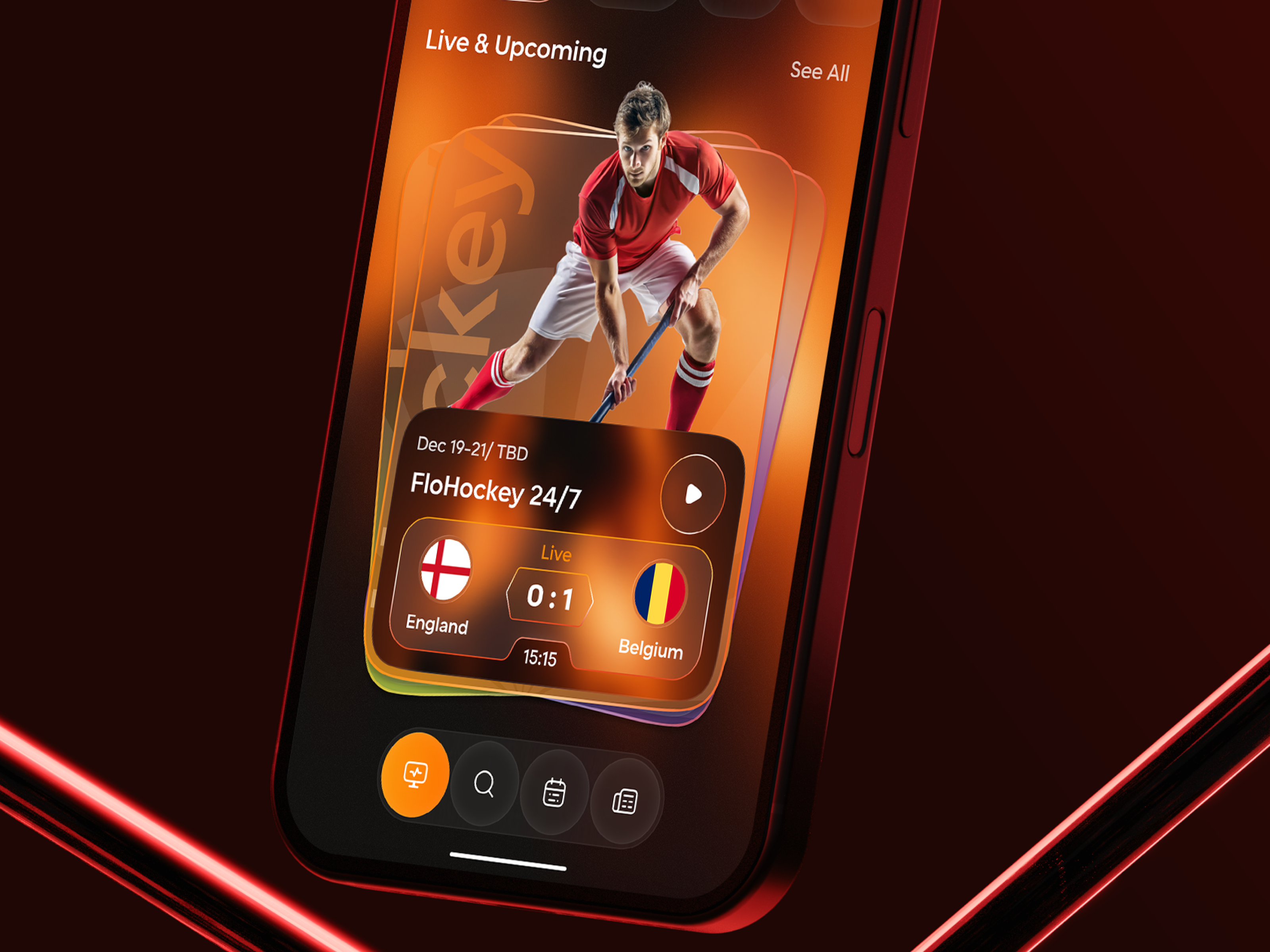 Sports Streaming Mobile App Redesign