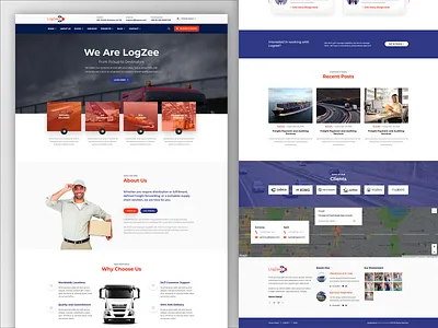 Logzee Logistics, Transportation & Cargo HTML Template bootstrap business website cargo corporate website freight html template landing page logistics logzee responsive design shipping shipping company supply chain themeforest transport transportation trucking ui design web template website design