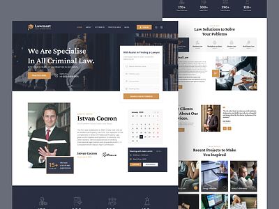 Lawyer Website Design Concept advocate agency attorney creative defenseattorney design firm home page justice landing page law firm law website lawyer legal minimal portfolio ui web web design website