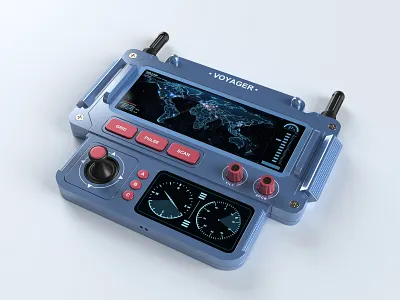 3d UI 3d 3d design 3d modeling device futuristic product design render ui ux webshocker