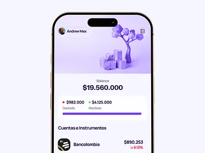 Dashboard accounts agent ai app balance clean dashboard design expenses finance fintech flat income layout ui ux wallet