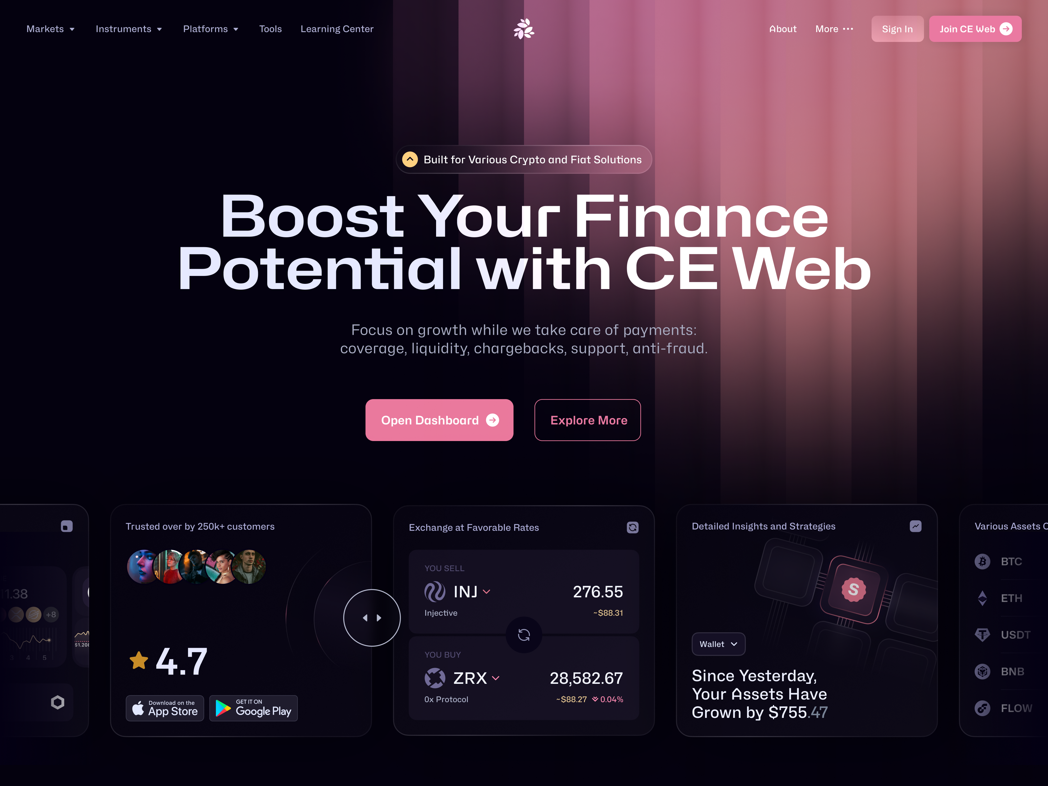 Crypto Exchange Web Platform