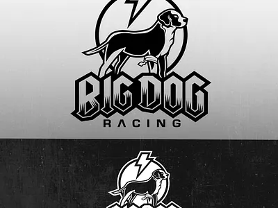 Racing logo chipdavid dog dogwings logo racing vector