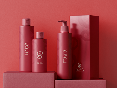 Skincare brand identity - rosa beauty beauty brand brand design brand identity brand identity design branding cosmetics cosmetics packaging health care label design logo logo design logos modern logo packaging design skincare skincare beauty skincare packaging tube design visual identity