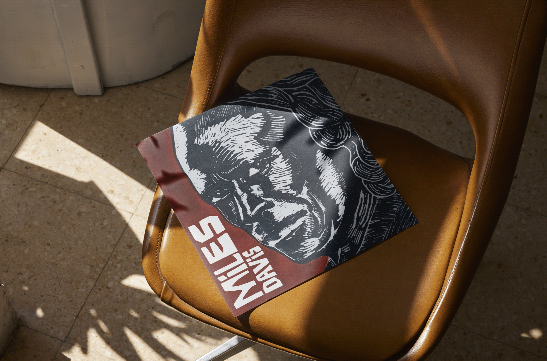High-Impact Vintage Packaging | Miles Davis Record album art cover design graphic design illustration jazz linocut miles davis musicdesign packaging design print design record cover retro aesthetic typography vinyl woodcut