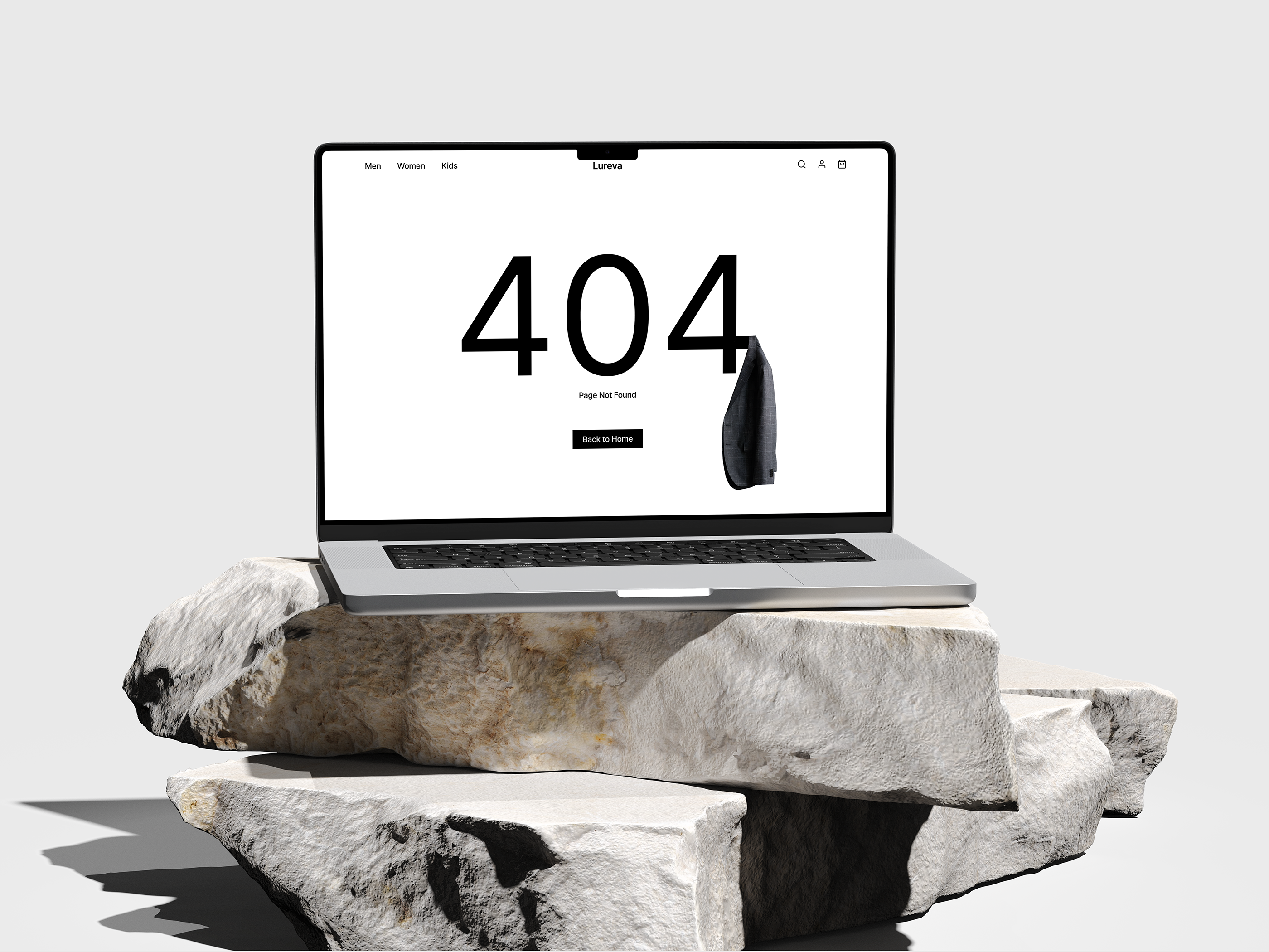 Fashion Brand 404 Error Page UI | E-commerce Web Design 404 page clean layout creative design ecommerce design ecommerce ui error page error screen fashion ui fashion website landing page luxury fashion minimalist ui modern ui page not found product design ui ui design user experience web design web interface