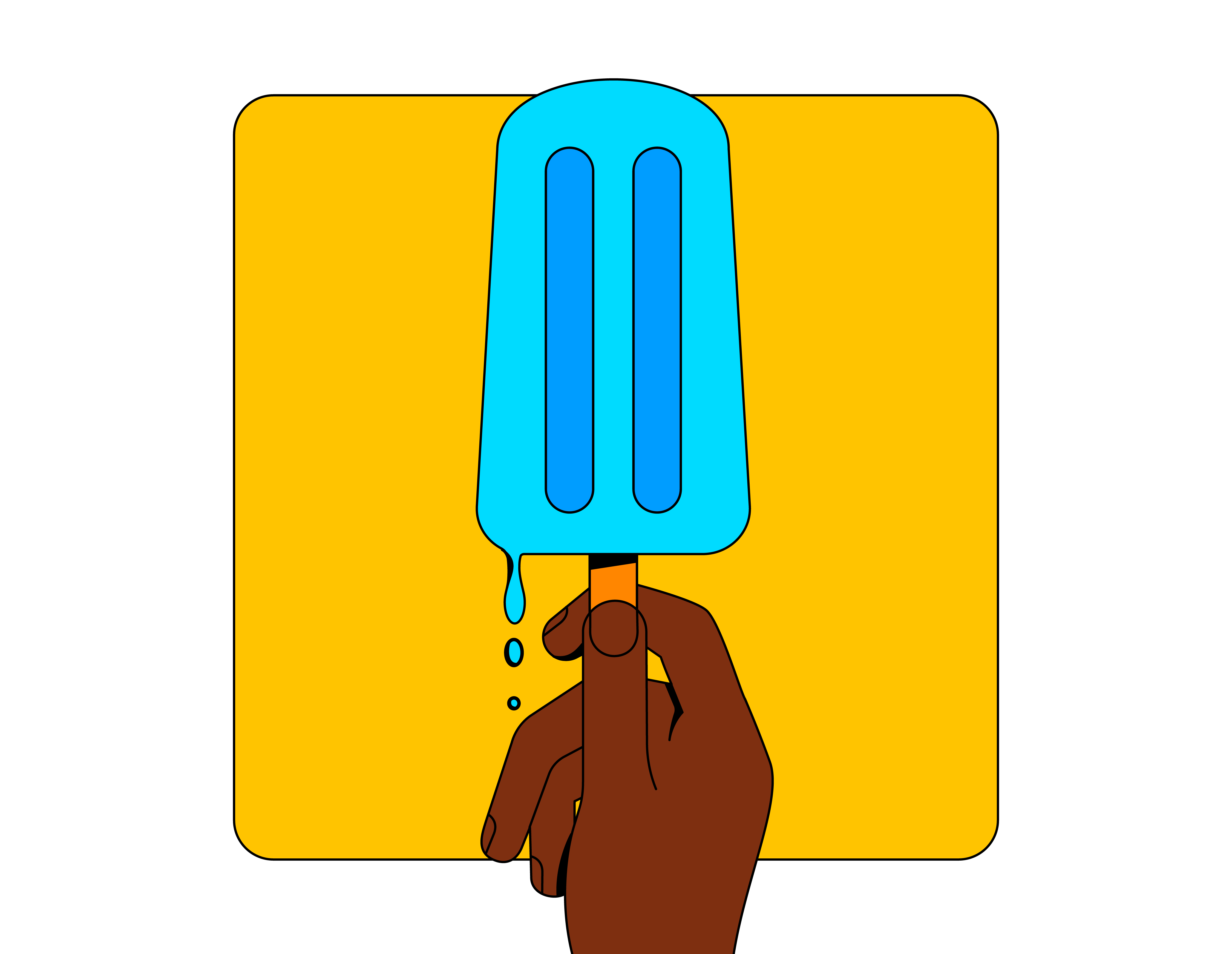 Summer Icon Series #5 - Melting Popsicle art colorful illustration design digital graphic graphic design hot illustration illustration series illustrator melting melting popsicle popsicle popsicle illustration summer summer illustration summer series vector vector illustration vibrant