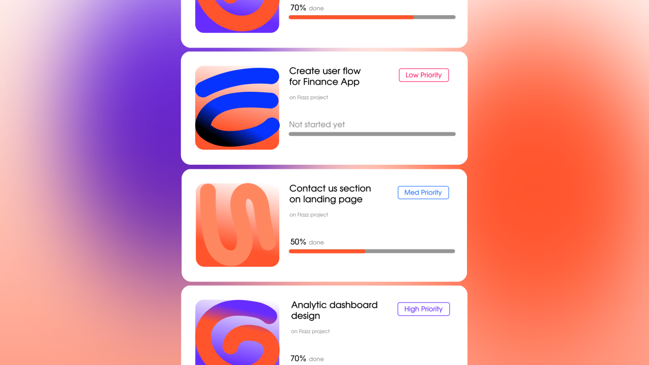 Animated List of Tasks after effects animated panel animation app animation app motion dashboard interface animation motion design motion graphics ui ux animation ux flow ux motion