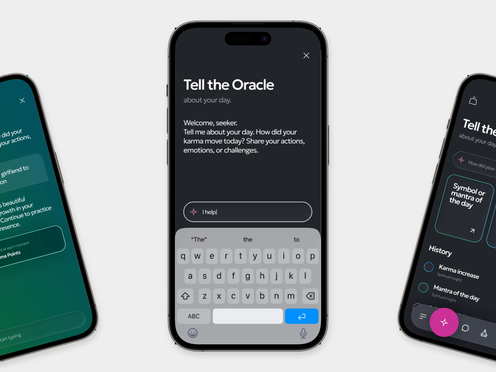 Oracle - AI chatbot for spiritual social network