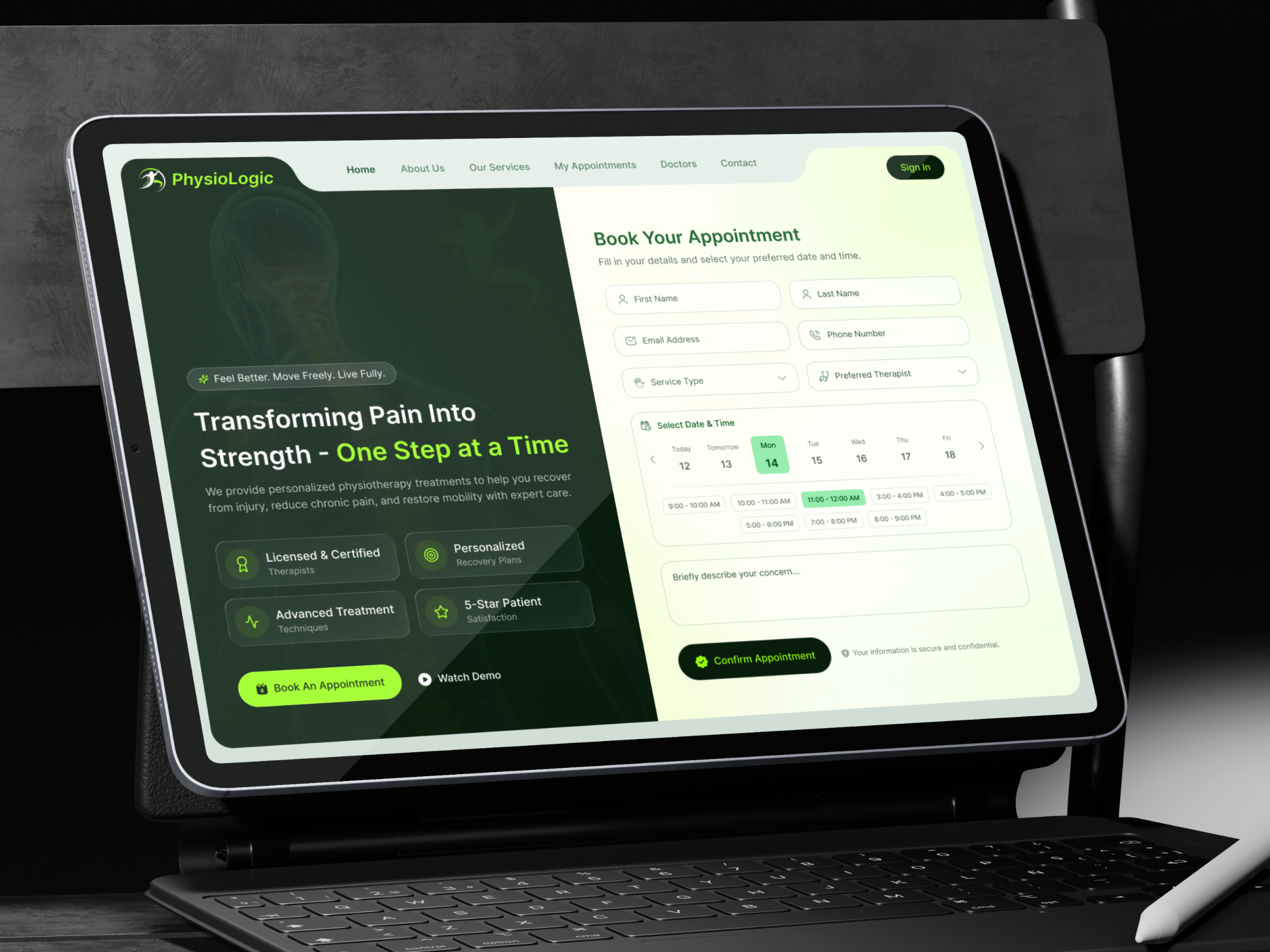 Example of Custom Software UI/UX Design