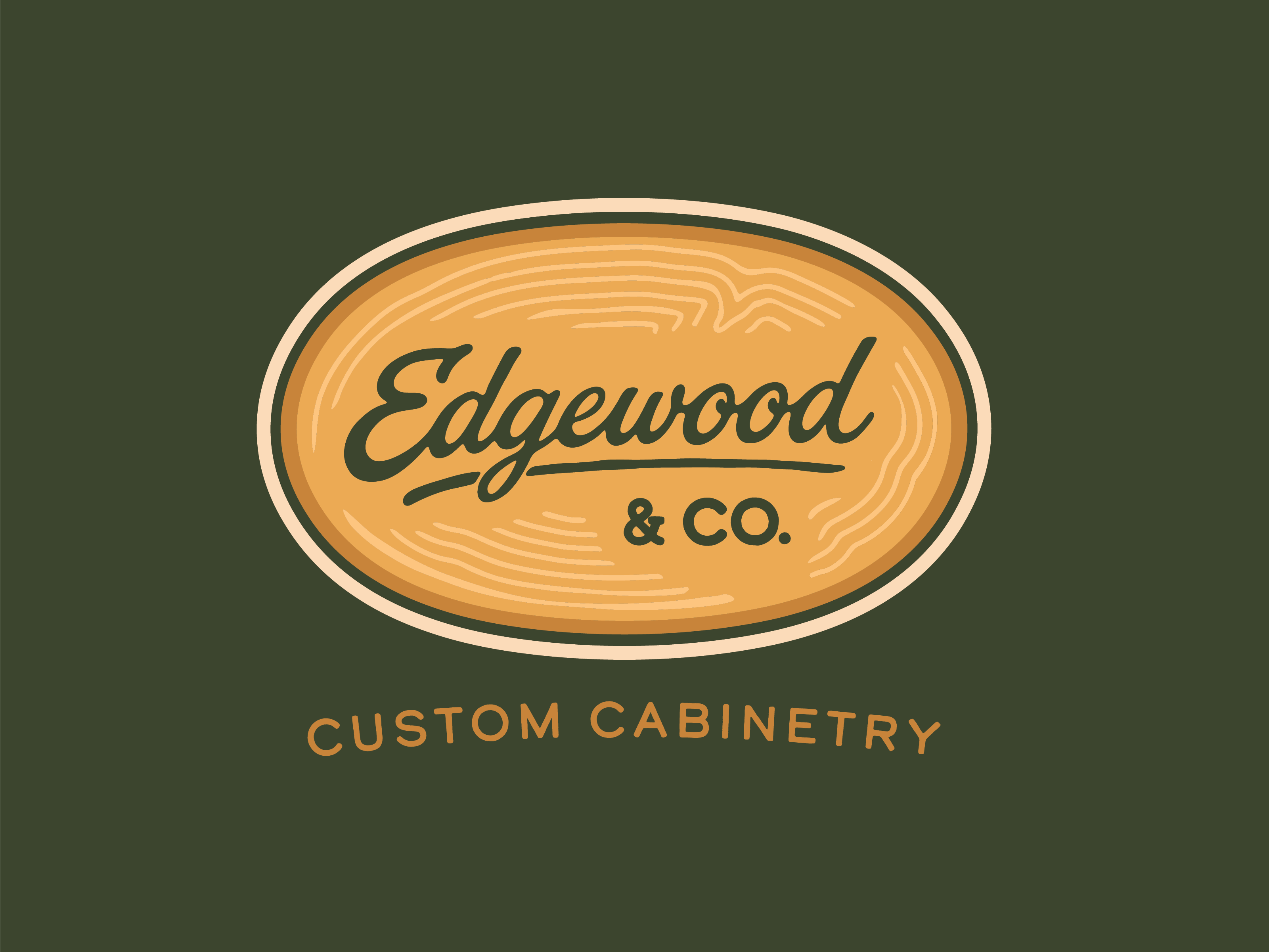 Rebrand for Cabinetry Business business cards cabinetry carpenter lehigh valley logo oak pennsylvania rebrand tradesman vintage wood woodworker
