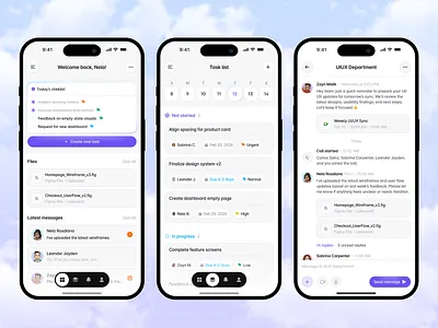 Neuron - Productivity Apps card clean daily task ui data visualization design goal tracking habit tracking app interaction app productivity app project management app project management tool statistics task list task management app tasks team management to do app ui uiux ux