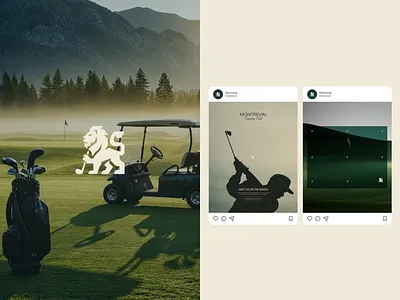 Montreval — Elegant Golf Luxury Sport Brand Social Media Design brand design brand identity branding classic design content creation content design country club design system elegant golf graphic design instagram instagram design luxury minimalist premium design social media social media design timeless visual identity