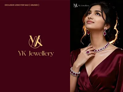 YK Jewellery — Luxury Brand Identity Design, logo design beauty brand logo brand identity branding branding design diamond brand logo fashion logo gold brand logo jewellery logo logo logo design luxury logo minimal minimal logo modern logo monogram logo premium logo start up logo