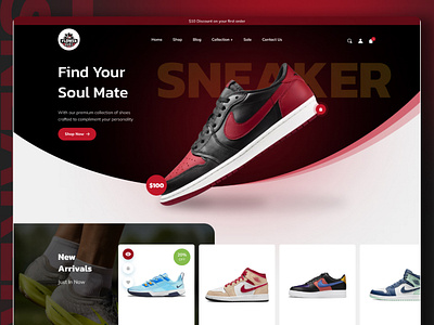 Sneakers website design design graphic design hero banner landing page sneakers webdesign ui ux webdesign