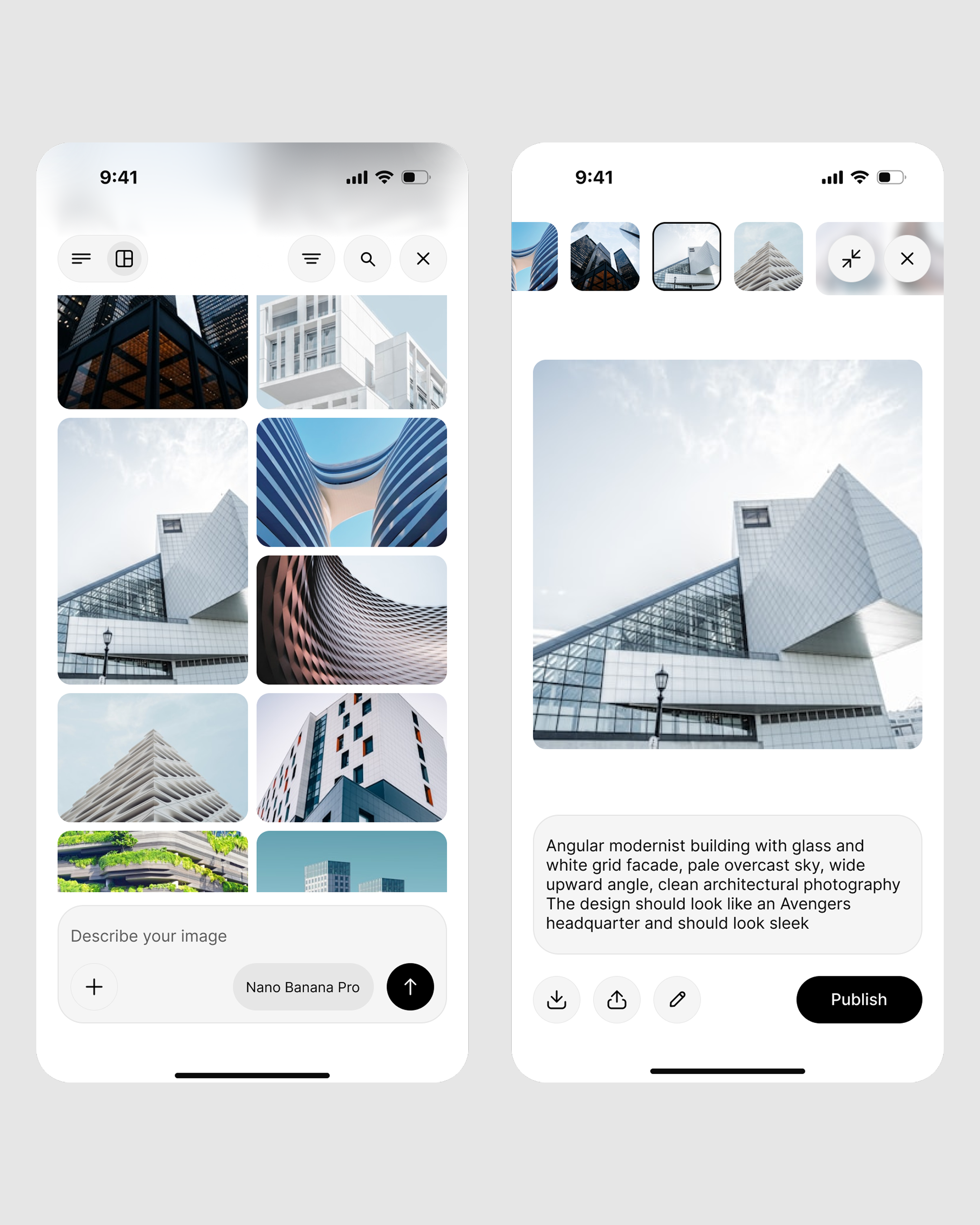 AI Image Generation Mobile App ai app ai mobile app app design figma image gen app mobileapp ui uidesign ux