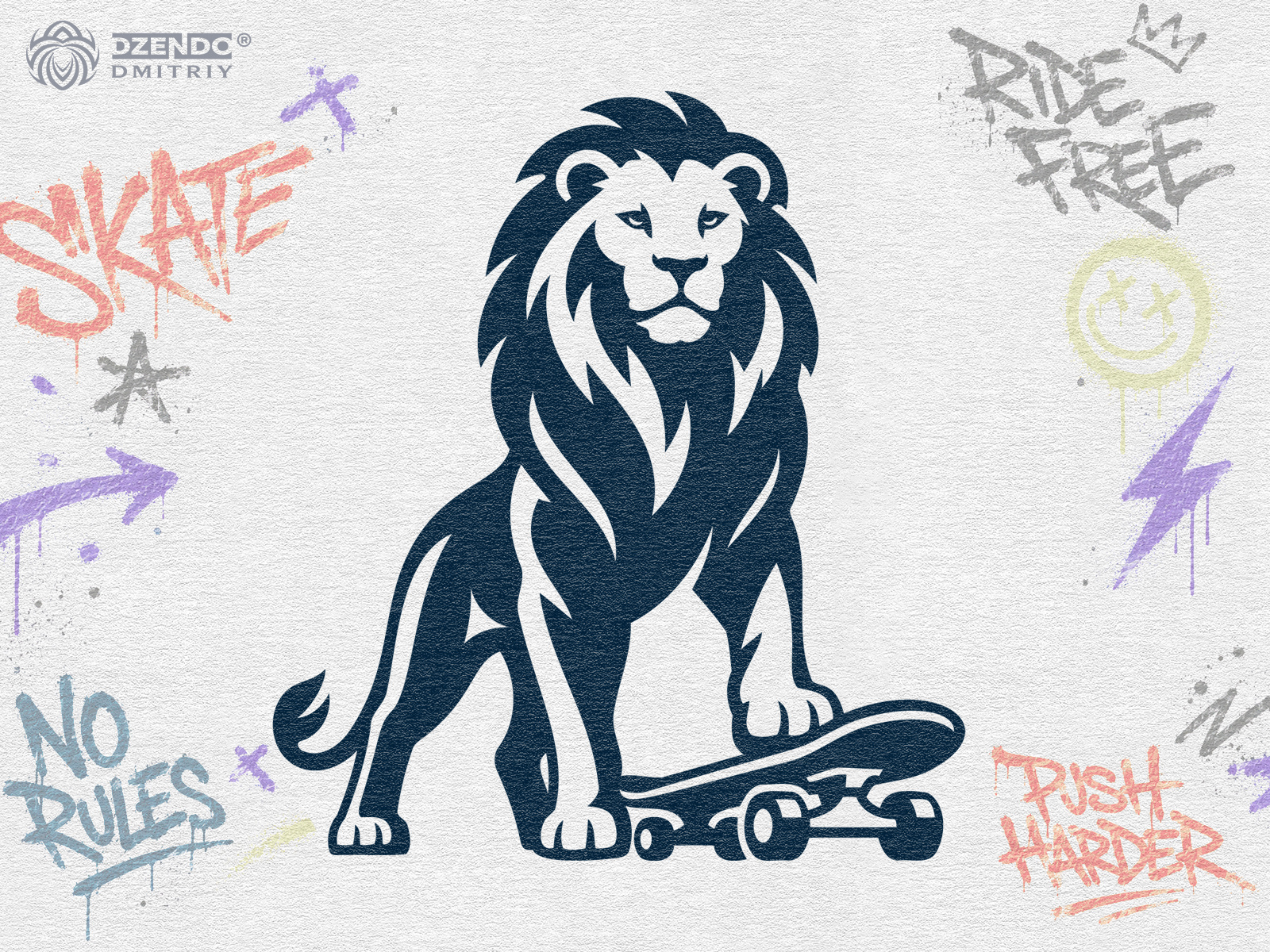Leo Skateboarder logo