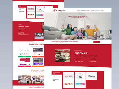 UI and Wireframe Company Profile Gogomall branding company profile design graphic design landing page service ui user interface ux web web design website