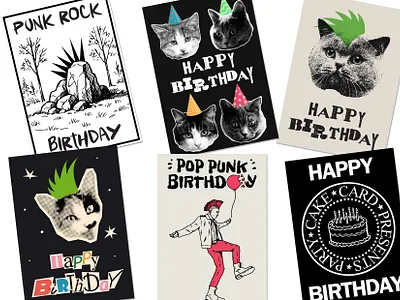 PUNK ROCK BIRTHDAY CARDS birthday cards card cards happy birthday punk punk rock punk rock birthday