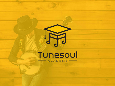 Tunesoul music academy logo design app apps logo branding business design education education logo gradient logo illustration learn learning logo logo design music logo students success teaching ui vector