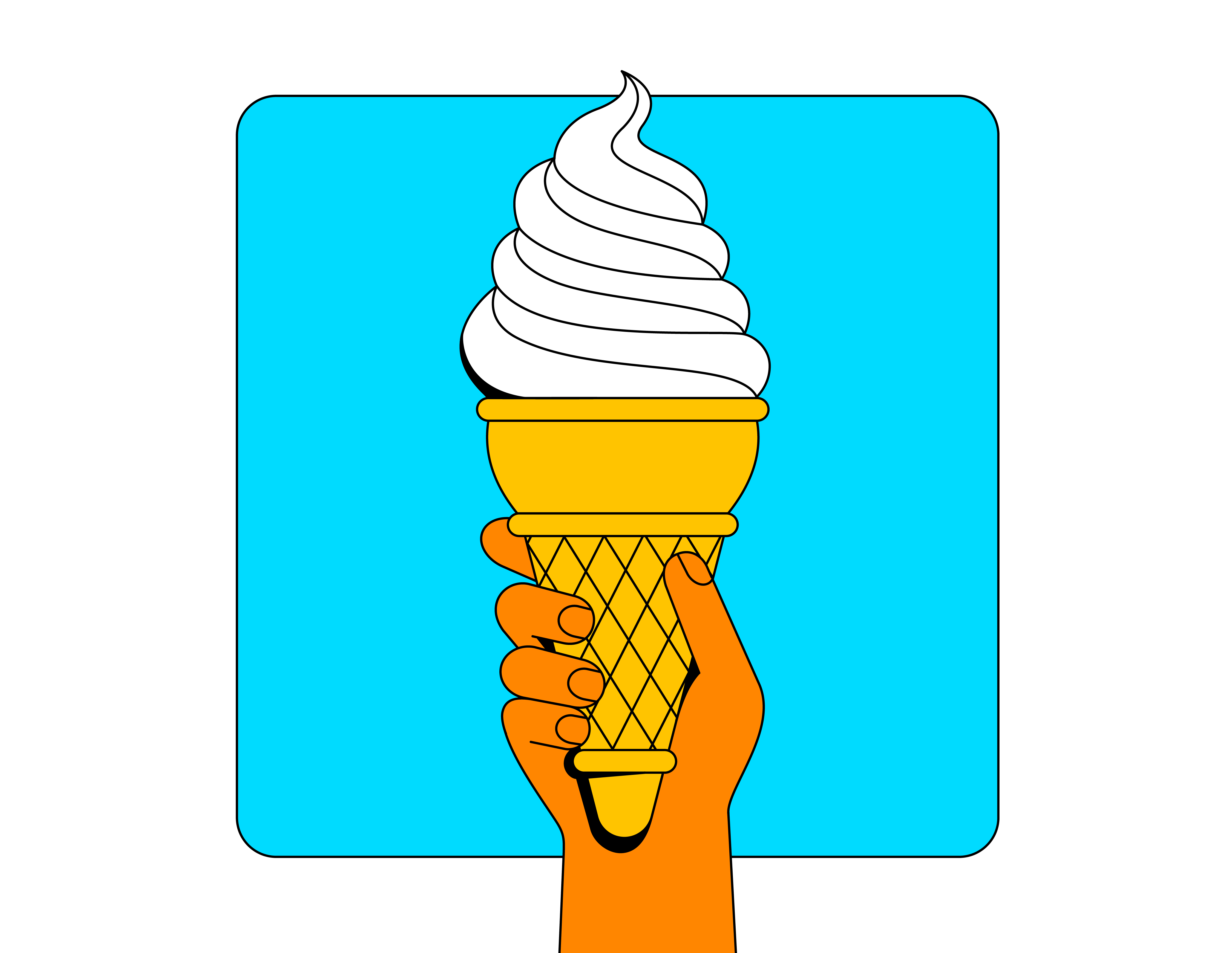 Summer Icon Series #6 - Ice Cream art colorful design digital fun illustration graphic graphic design ice cream ice cream illustration illustration illustration series illustrator summer summer illustration summer series vector vector illustration