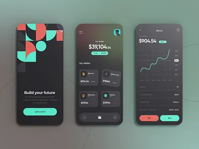 UI/UX DESIGN FOR CRYPTOCURRENCY MOBILE APP app application crypto cryptocurrency currency design designing designui mobile mobileapp mobileapplication motion ui uidesign uiux ux uxui