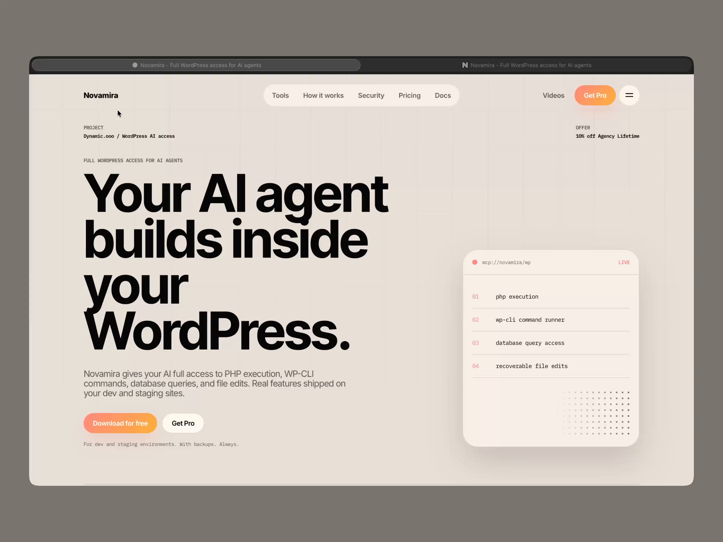 Novamira website redesign